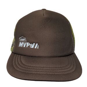 Lowe's MVPs Snapback Mesh Back Trucker Hat Camo One Size Embroidered